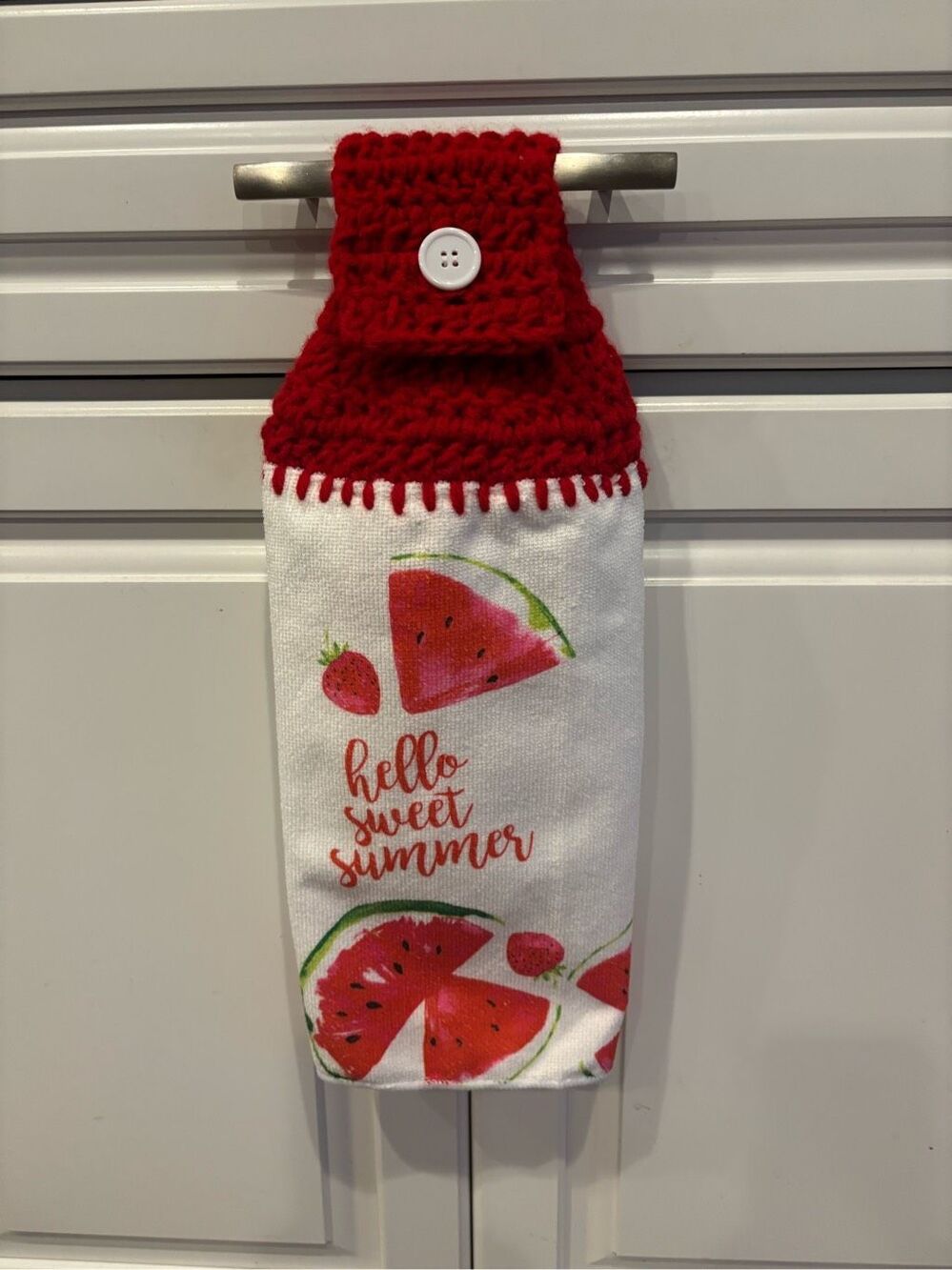 Crochet Top Kitchen Towel-Hello Sweet Summer